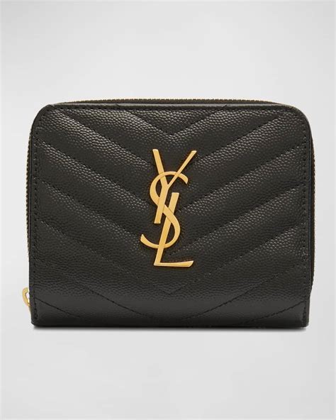 ysl wallet compact|YSL monogram quilted wallet.